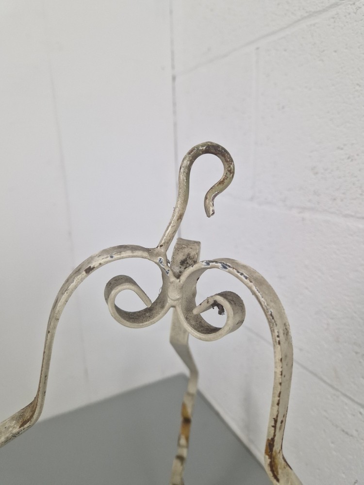 Vintage Old Hanging Wrought Iron Gothic Ceiling Light, Retro Project