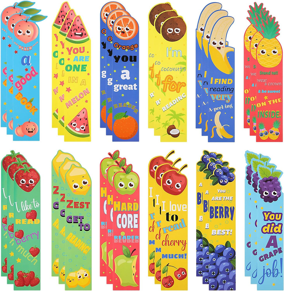 Bookmarks for Kids Scratch and Sniff Bookmarks Fruit Scented Fun Bookmarks Class