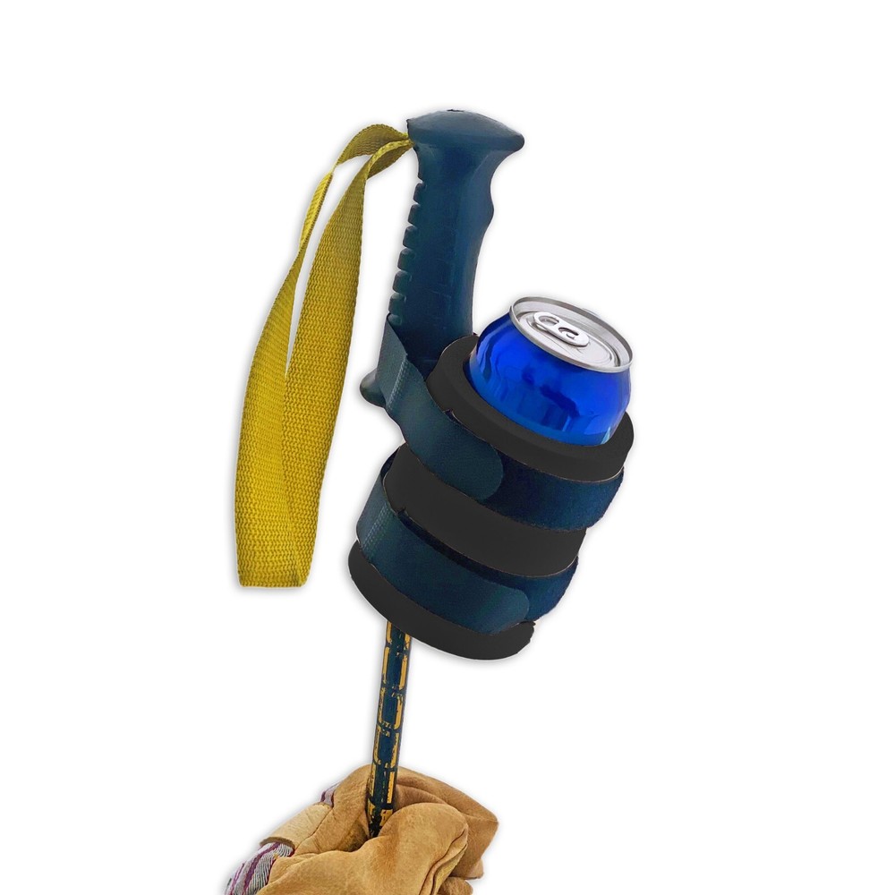 Ski Pole Beer Holder - BeerSki Pro (Black)