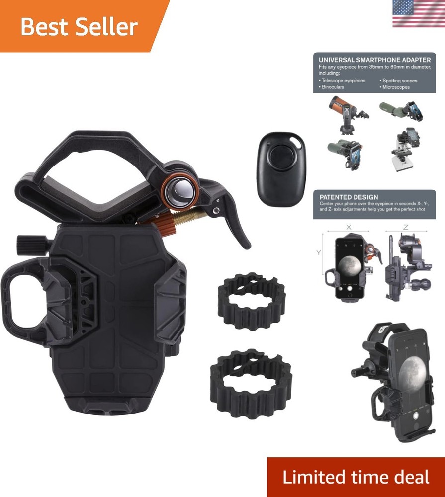 3-Axis NexYZ DX Smartphone Digiscoping Adapter with Bluetooth Remote Control