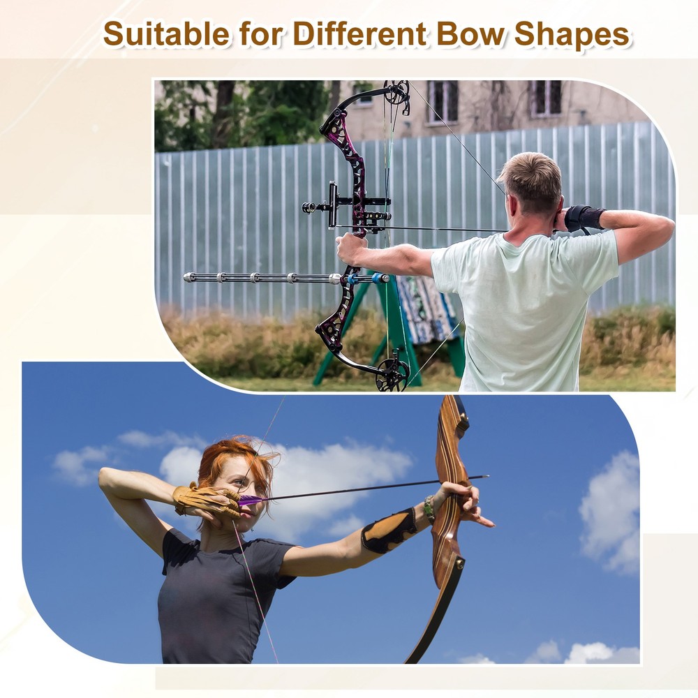 Bow String Nocking Points Set, 10 Pcs Red Brass Nocking Points and 1 Pliers