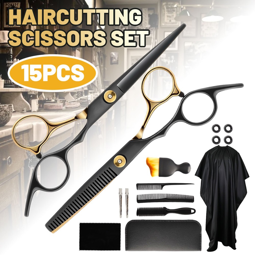 Professional Hairdressing Salon Scissors Set Barber Sharp Cutting Thinning Shear