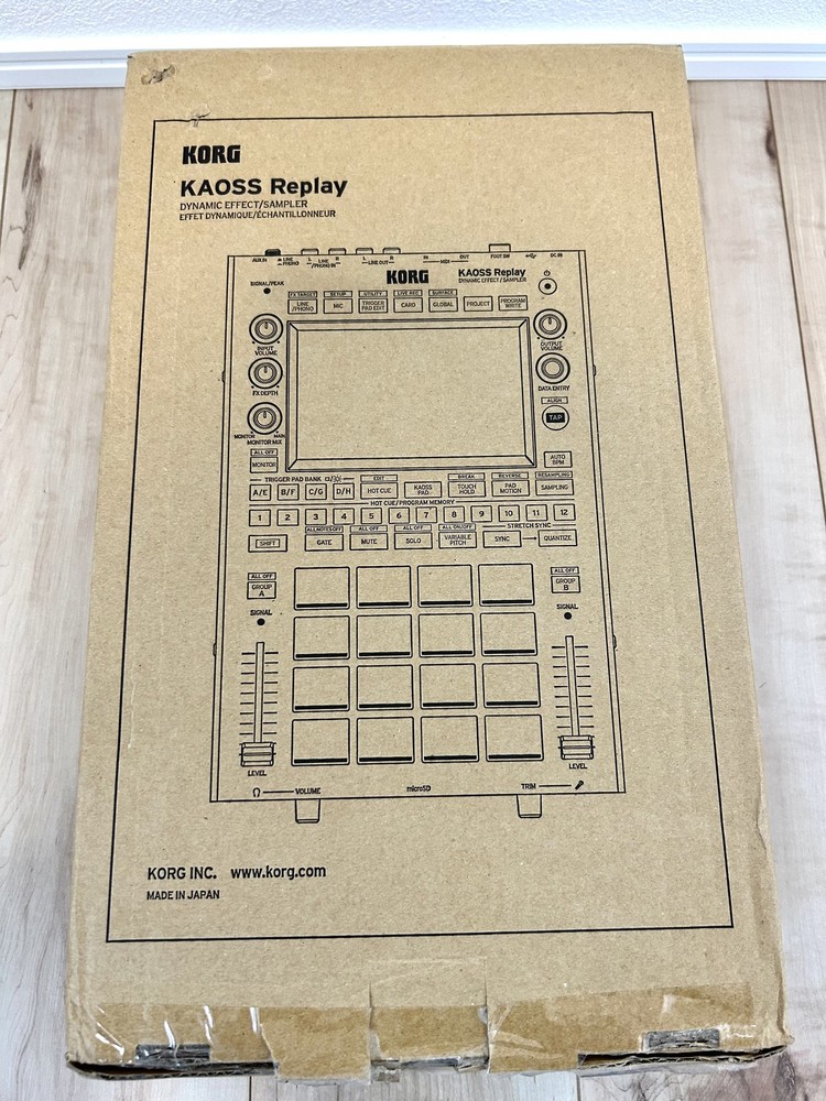 KORG KAOSS Replay Dynamic Effect Sampler All-in-One DJ Performance Opened