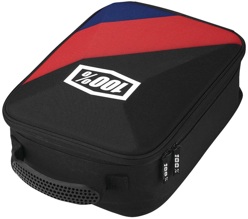 100% 4-Goggle & Lens Case Cornerstone Black/Red/Blue