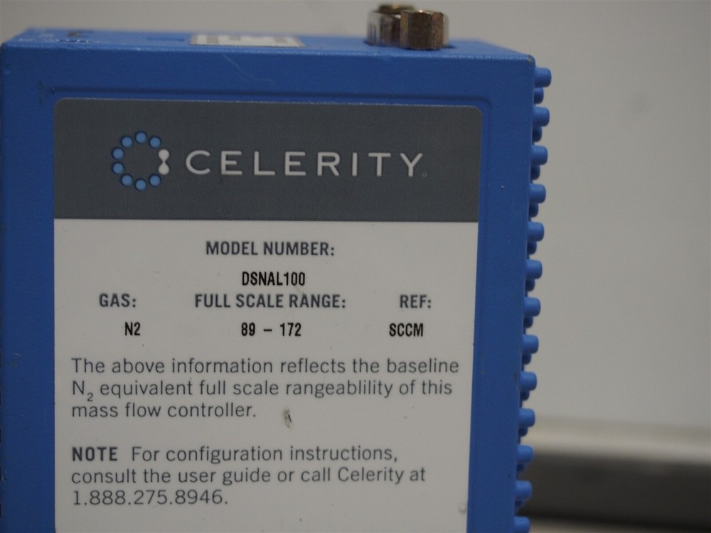 Celerity IN2 DSNAL100 Mass Flow Controller N2 89-172 SCCM