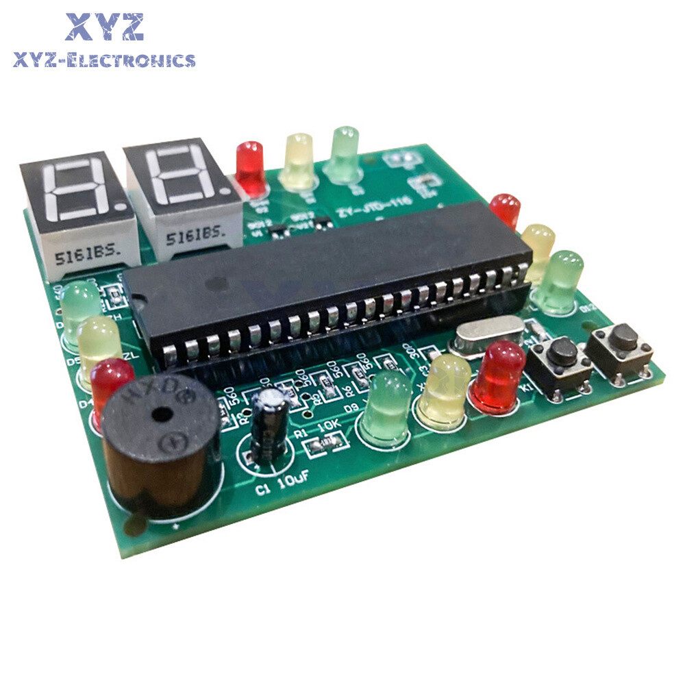 51 Single-chip Microcomputer Traffic Light Signal Light DIY Assembly Kit Set