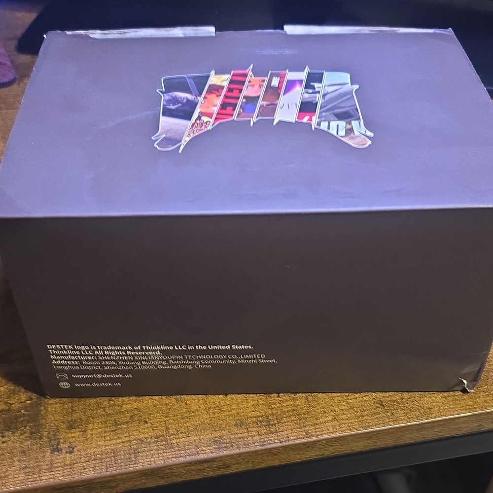 DESTEK VR Headset Black, Remote Controller & Conductive Touch Button (phone vr)