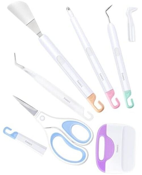 Weeding Tools for Vinyl, 6PCS Basic Tools Set, Precision Craft Vinyl Colored