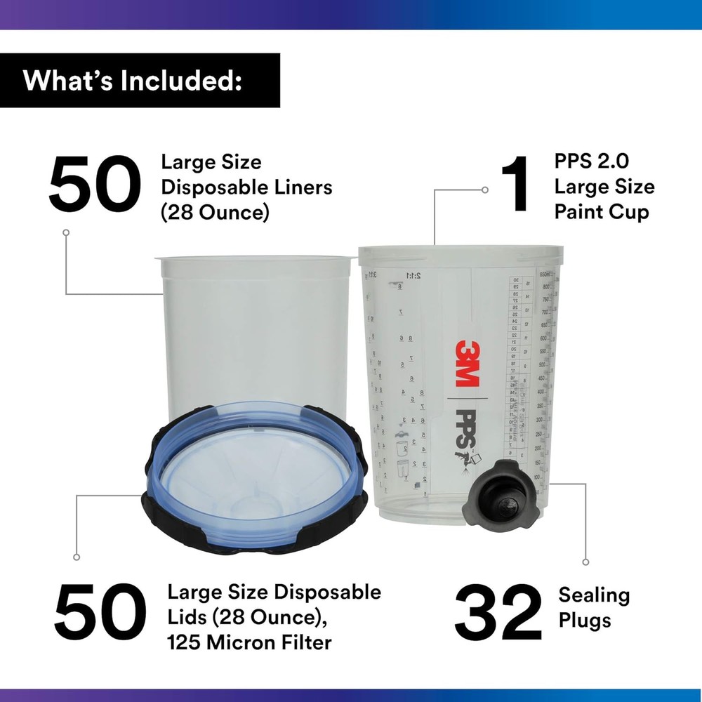 3M 26325 PPS Series 2.0 Spray Cup System Kit