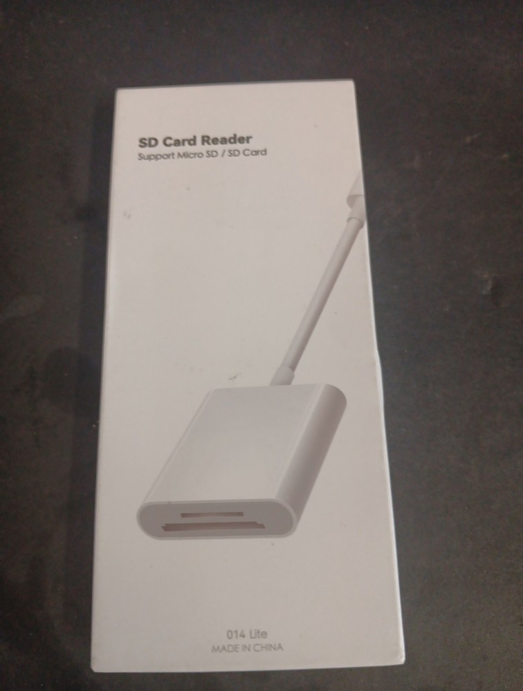 SD Card Reader for iPhone iPad, &USB-C Dual Connector, Support SD/MicroSD Cards