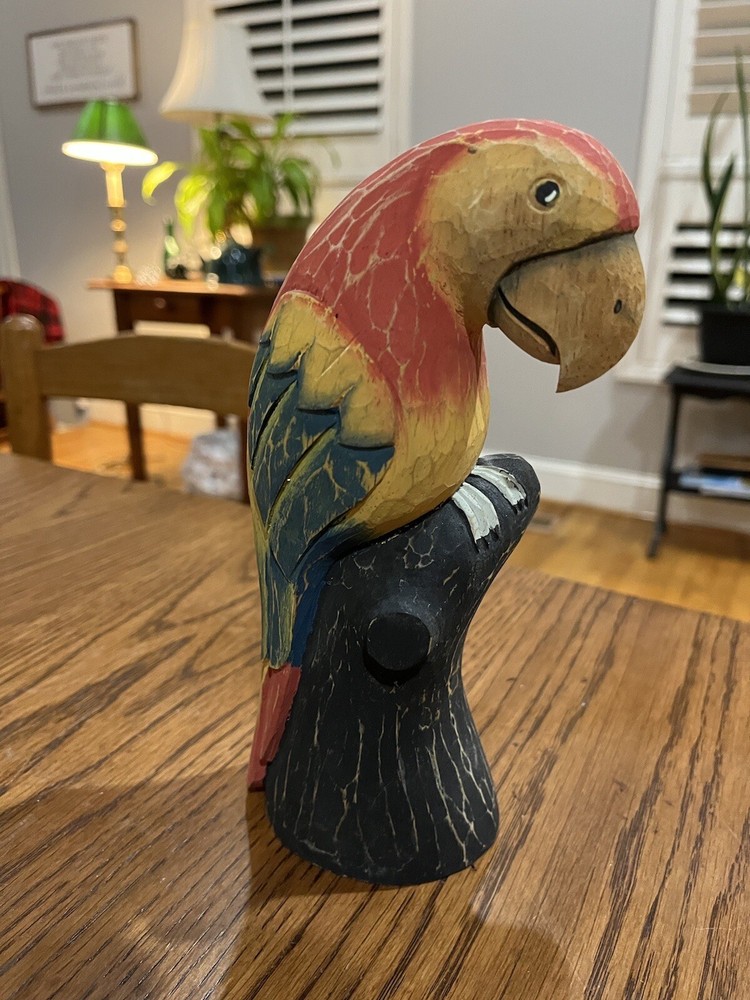 Hand Carved Parrot