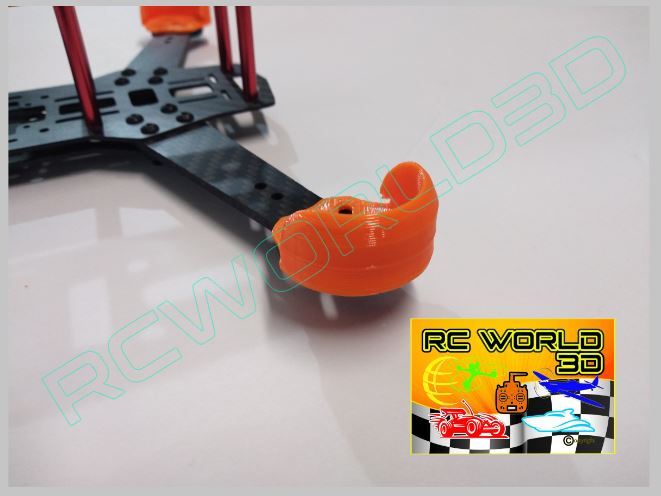 QUADCOPTER BRUSHLESS MOTOR MOUNT/BASE PROTECTOR 4PCS 3D PRINTED PLA 250 FRAME
