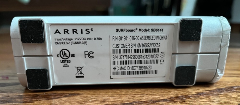ARRIS SURFboard SB6141 Cable Modem