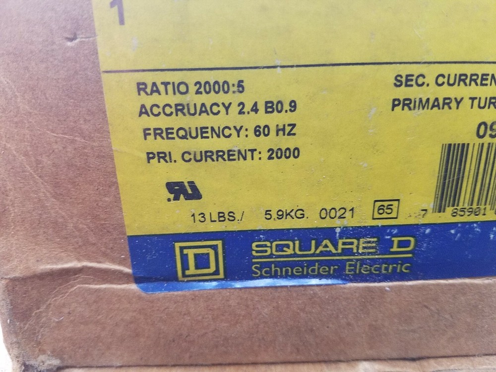 Square D 270R-202 Current Transformer.