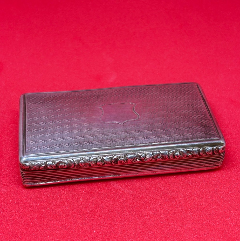 Heavy solid sterling silver antique snuff box 1840 79.5g 2.5OzT