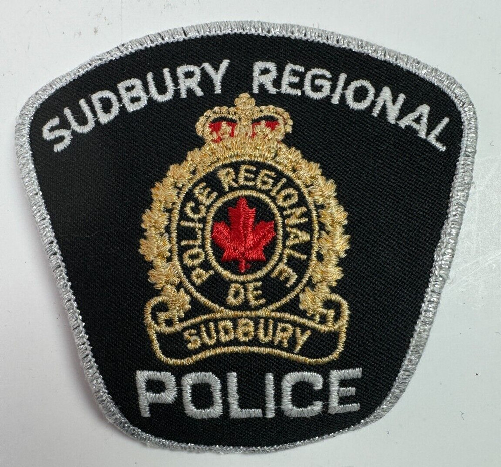 Sudbury Regional Police Canada Patch BB4B