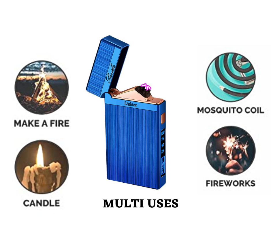 Electric Lighter Dual Arc Plasma USB Rechargeable 2020