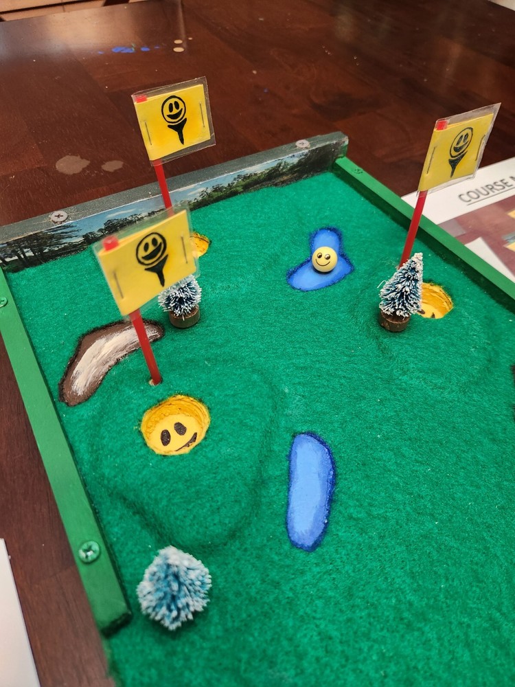 Cornhole Miniature Golf Putting Family Game
