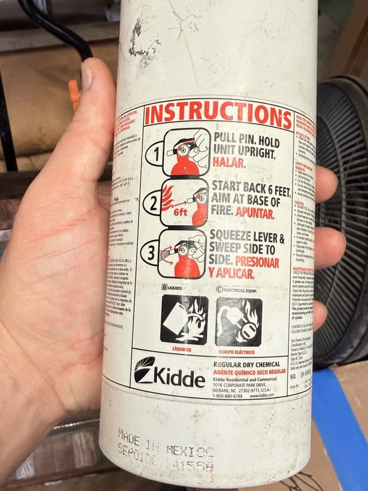 Kidde 21029372 Automatic / Marine UL Listed Fire Extinguisher - White