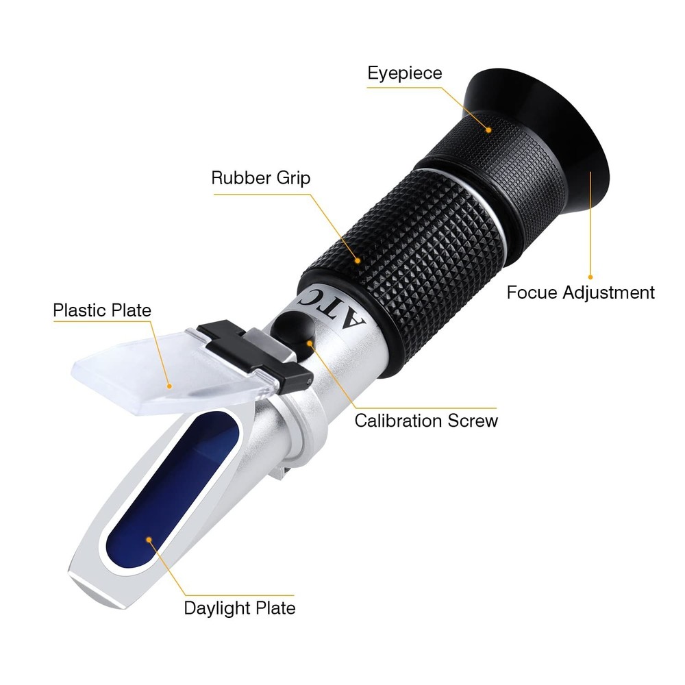 4-in-1 Antifreeze Refractometer with Digital Display for Precise Fluid Testing