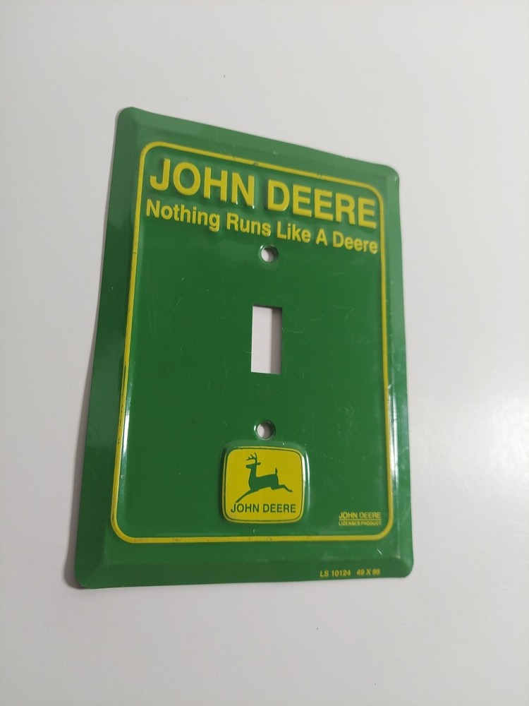 John Deere Light Switch Cover "Nothing runs Like a Deere"