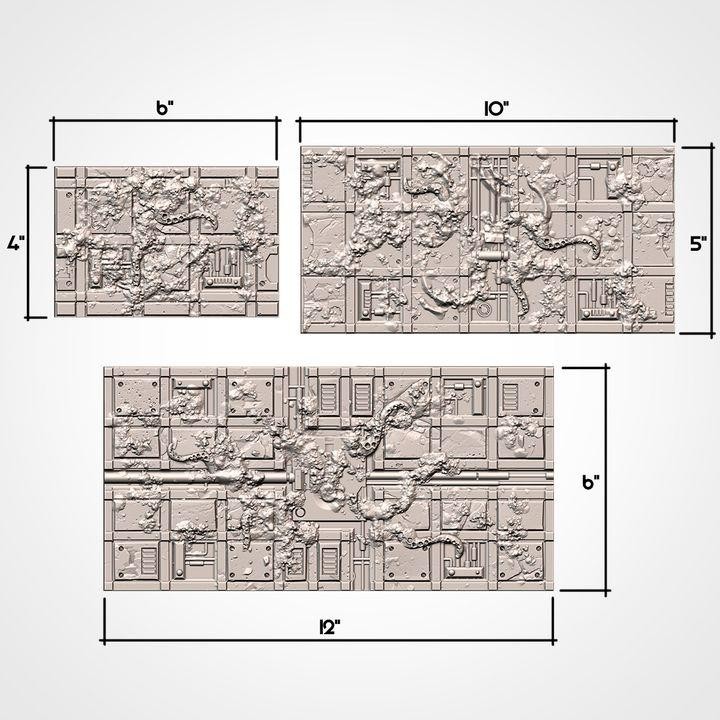 Infected Ruins GW 40K Terrain Set (10th Edition)
