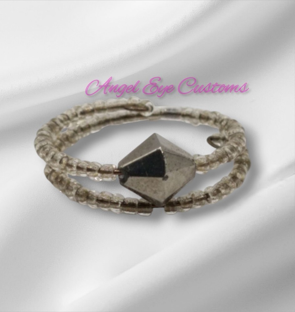 Handmade Ring Memory Wire Adjustable Wrap Silver