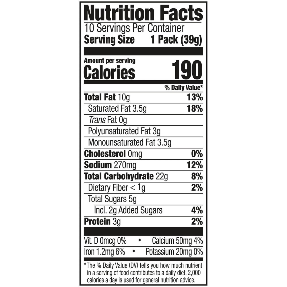 Lance Captain’s Wafers Cream Cheese & Chives Crackers 10 Pack