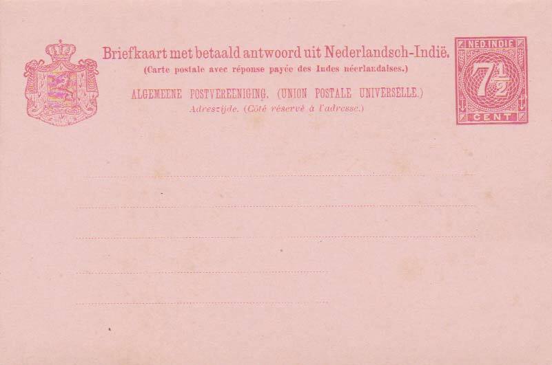 Netherlands Indies Higgins & Gage 13 Unused.