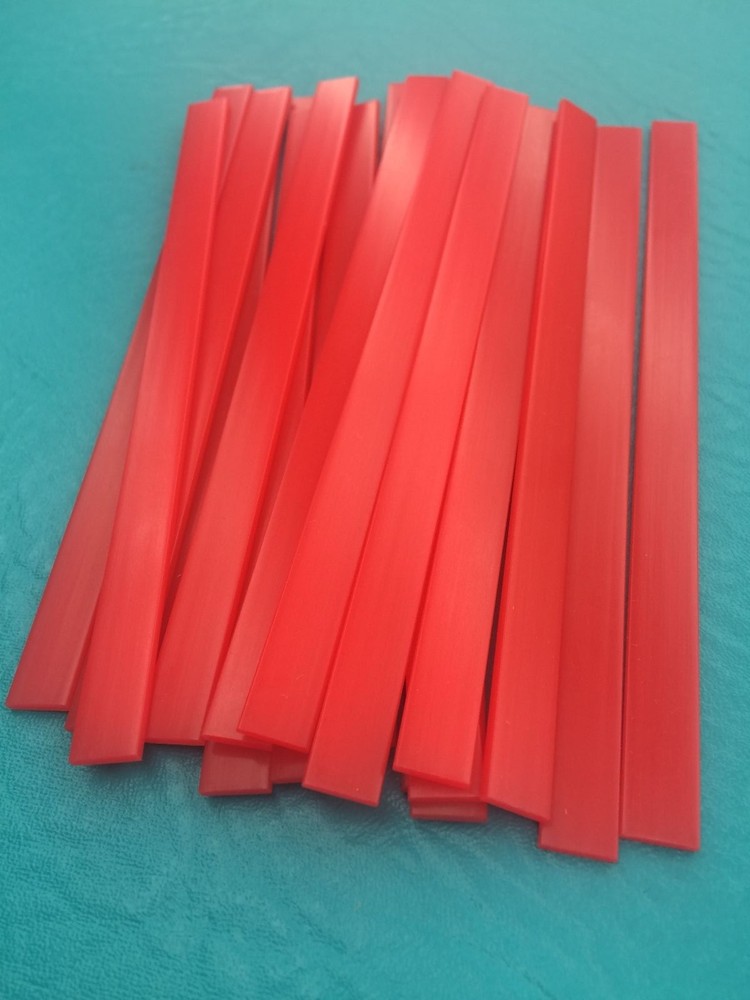 40 Red Dip Spread Cheese Stick 6" Square Tip Reusable Stir cuttable Flexible