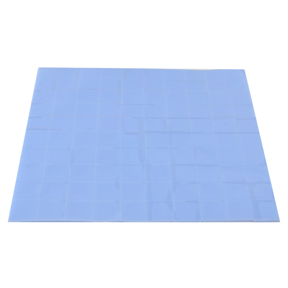 100pc 100x100x1mm GPU CPU Heatsink Cooling Thermal Conductive Silicone Pad Tool