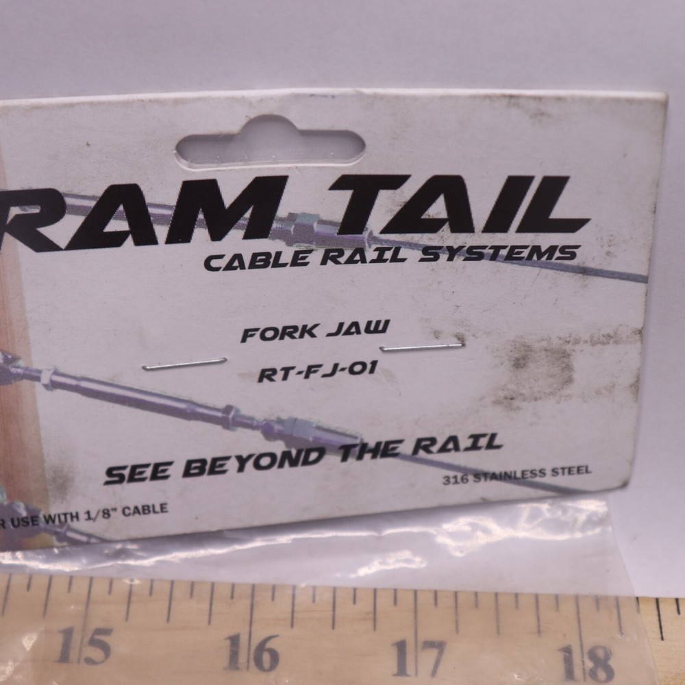 Ram Tail Fork Jaws Cable Rail System Stainless Steel RT FJ-01