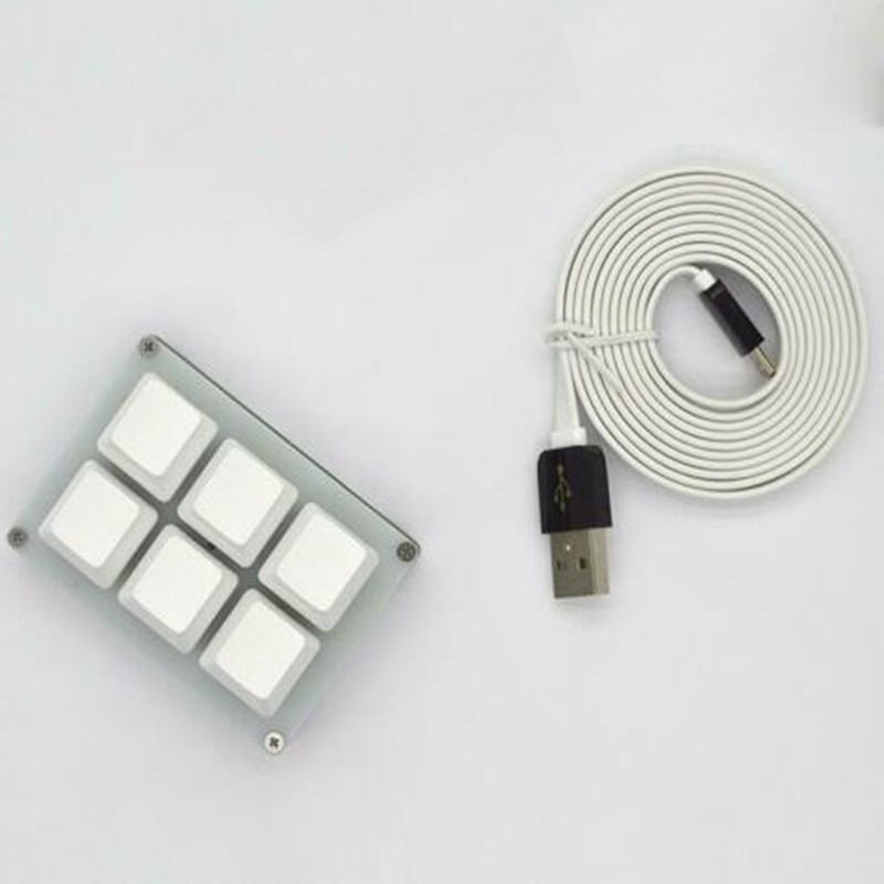 6-Key DIY Customize USB Programmable Mechanical Keyboard Macro keypad Shortcut