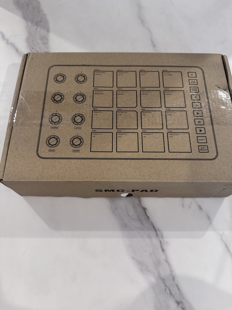 Wireless MIDI Controller Pads, Bluetooth - Black