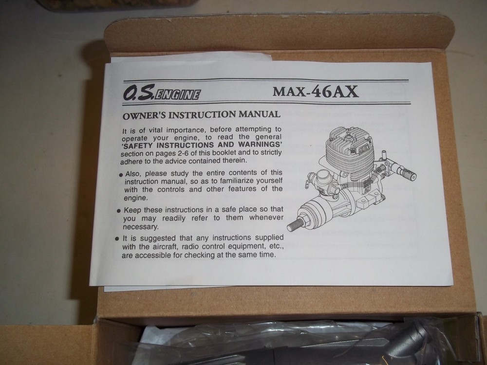 OS 46 AX NIB HIGH PROFORMANCE REMOTE CONTROL MODEL AIRPLANE ENGINE BEAUTIFUL**