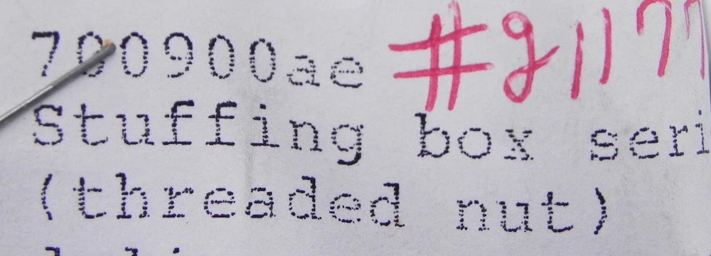 Samson-Pfeiffer Stuffing Box (Threaded Nut) 700900AE