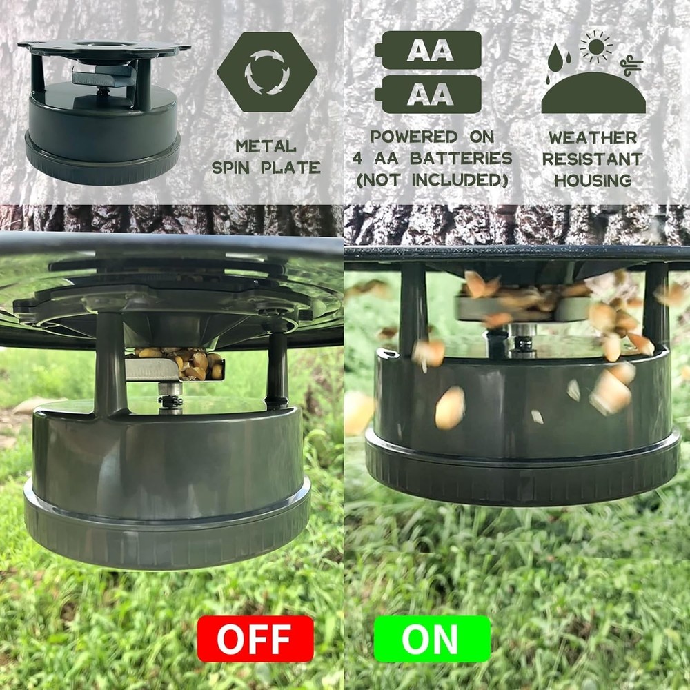Compact Portable Deer Feeder with Digital Timer - Maximize Feeding Efficiency