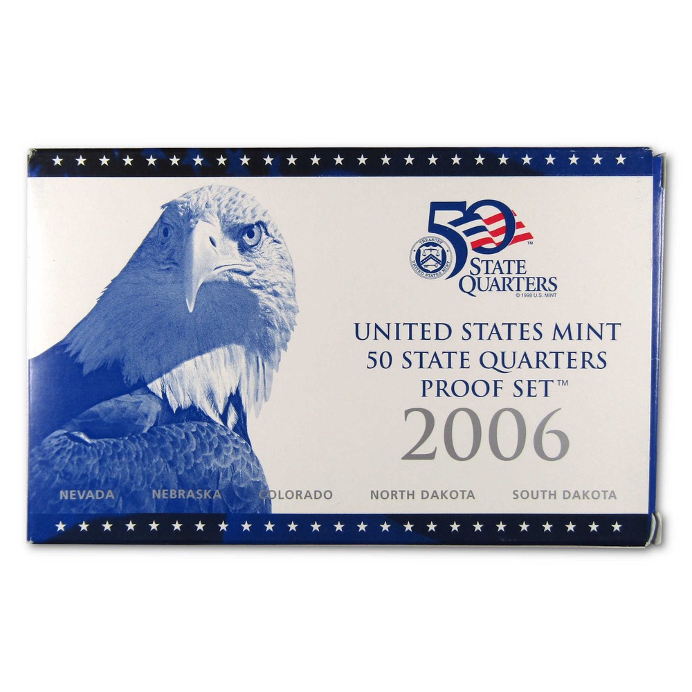 2006 State Quarter Clad Proof Set U.S. Mint Packaging OGP COA