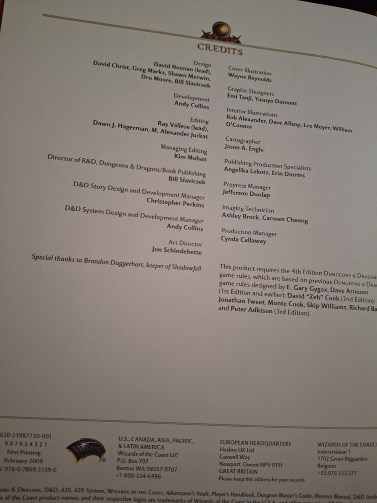 Dungeons & Dragons - Dungeon Delve; 2/2009; d20 system