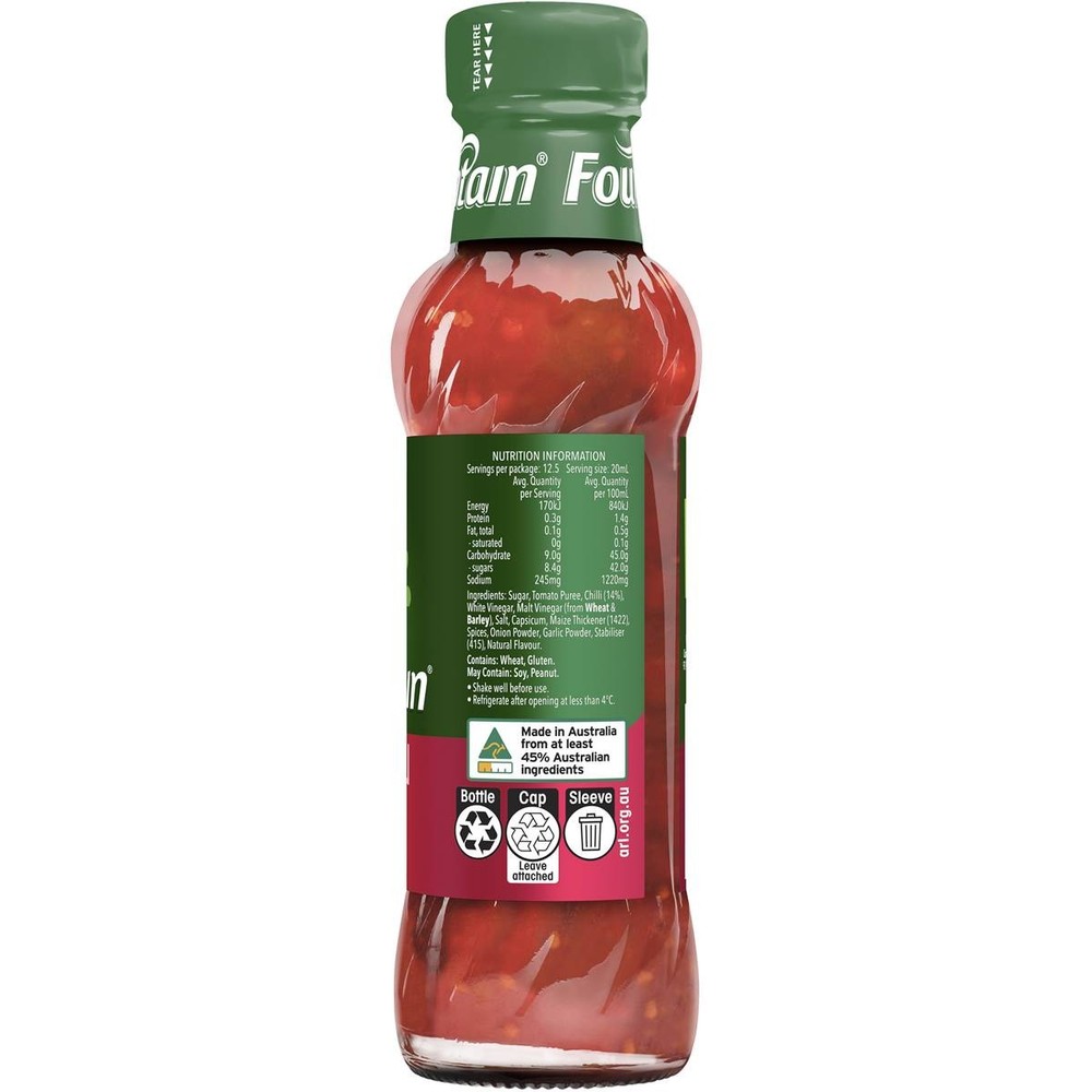 Fountain Spicy Hot Chilli Sauce 250ml