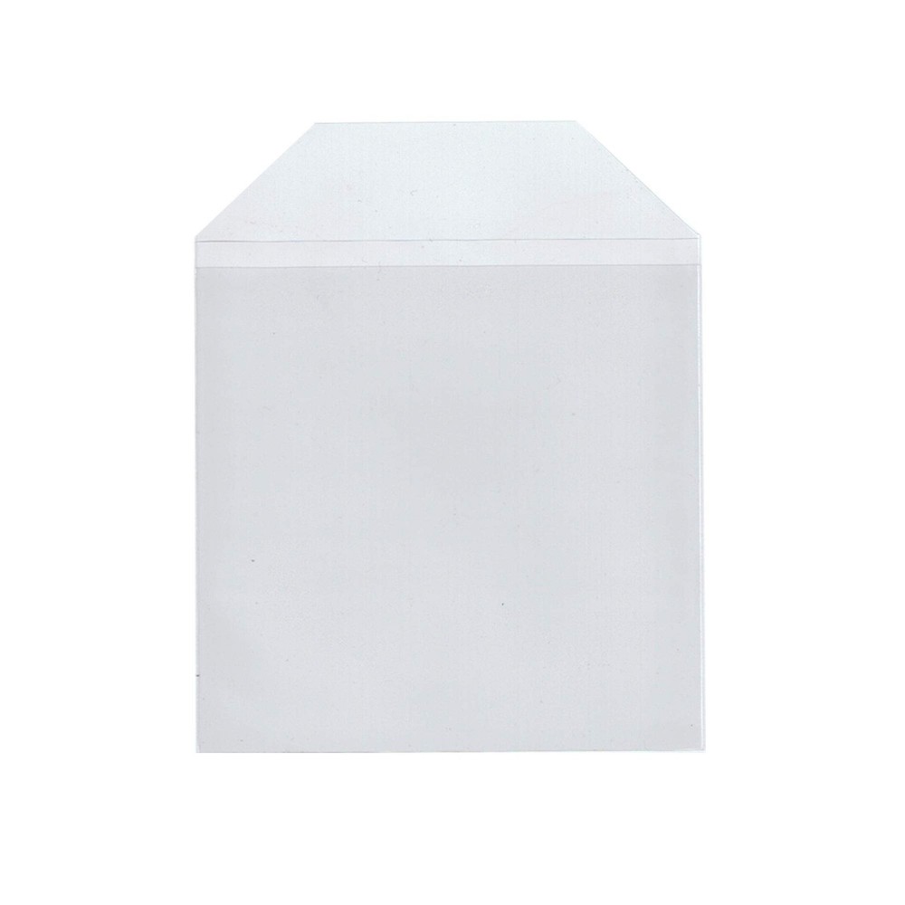 Maxtek 50 Pieces Clear Transparent CPP Plastic CD DVD Sleeves Envelope...