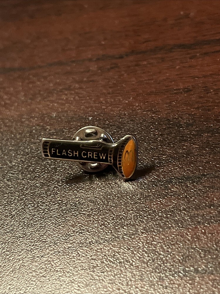 Vintage McDonald’s Flash Crew Flashlight Employee Lapel Hat Pin