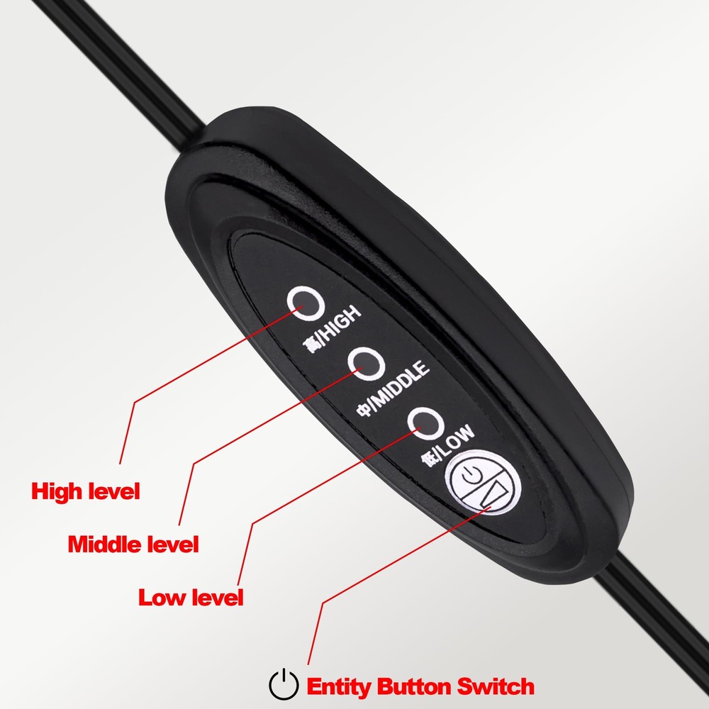 DC Power Cable with 3 Speed Switch 5V DC Jack Extension Cord with Inline 3 Po...