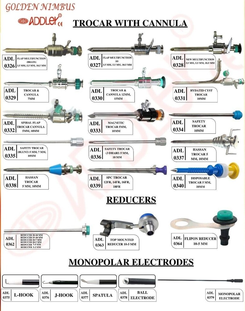 LAPAROSCOPIC 5MM ENDO KNIFE ADDLER INST