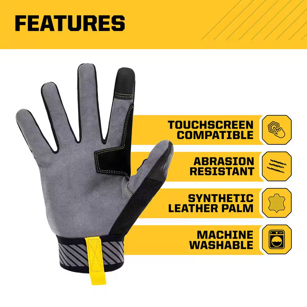X-Large Flex Cuff Outdoor and Work Gloves