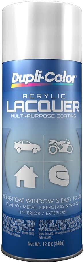 Duplicolor DAL1675 Gloss White Lacquer Spray Paint Aerosol 12oz.