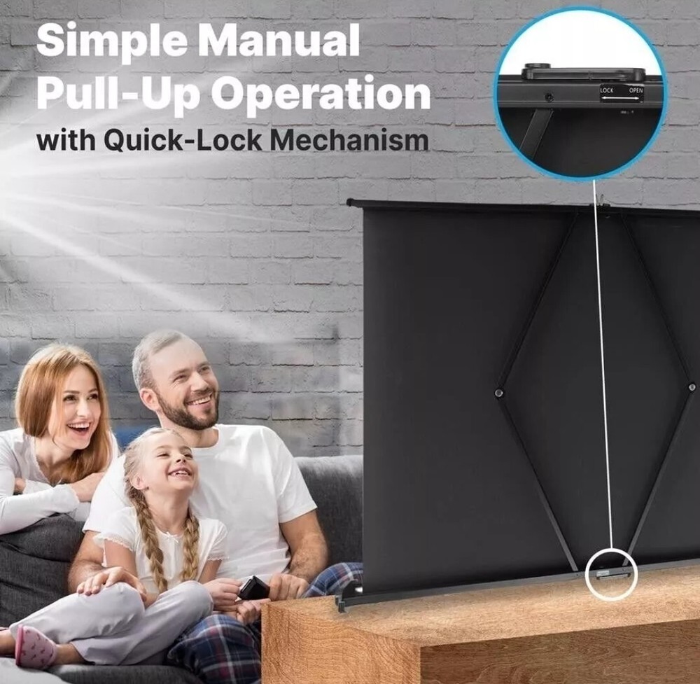 Pyle 40" Projector Viewing Display Screen-Pull-Out Style (32'' x 24'')