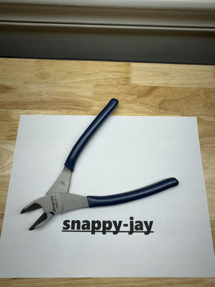 Snap-on Tools NEW POWER BLUE Soft Grip 8" High Leverage Diagonal Cutter 388ACF