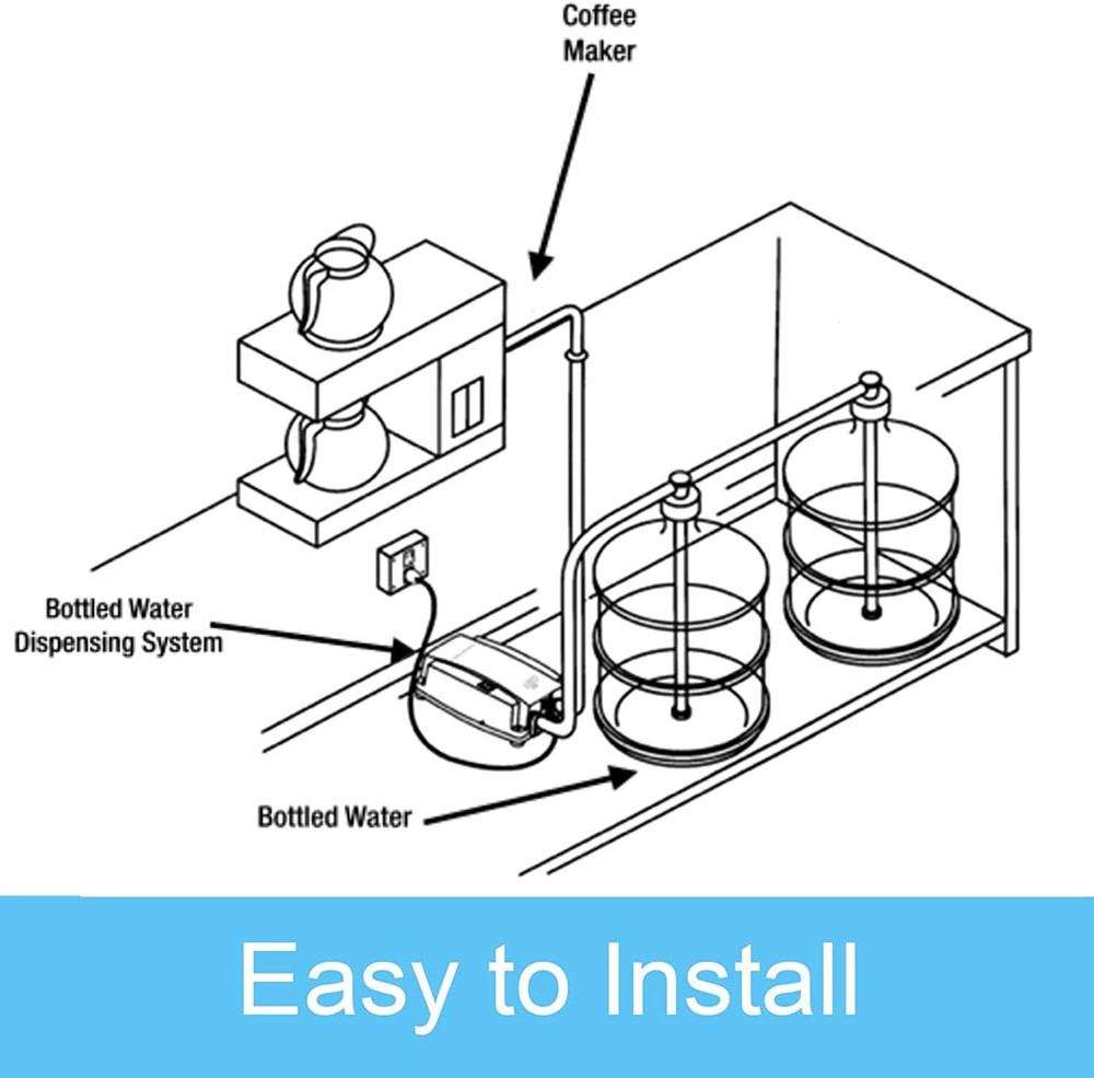 Bottled Water Dispenser Pump System, 2X5 Gallon Dispensing System, Automatic Ele