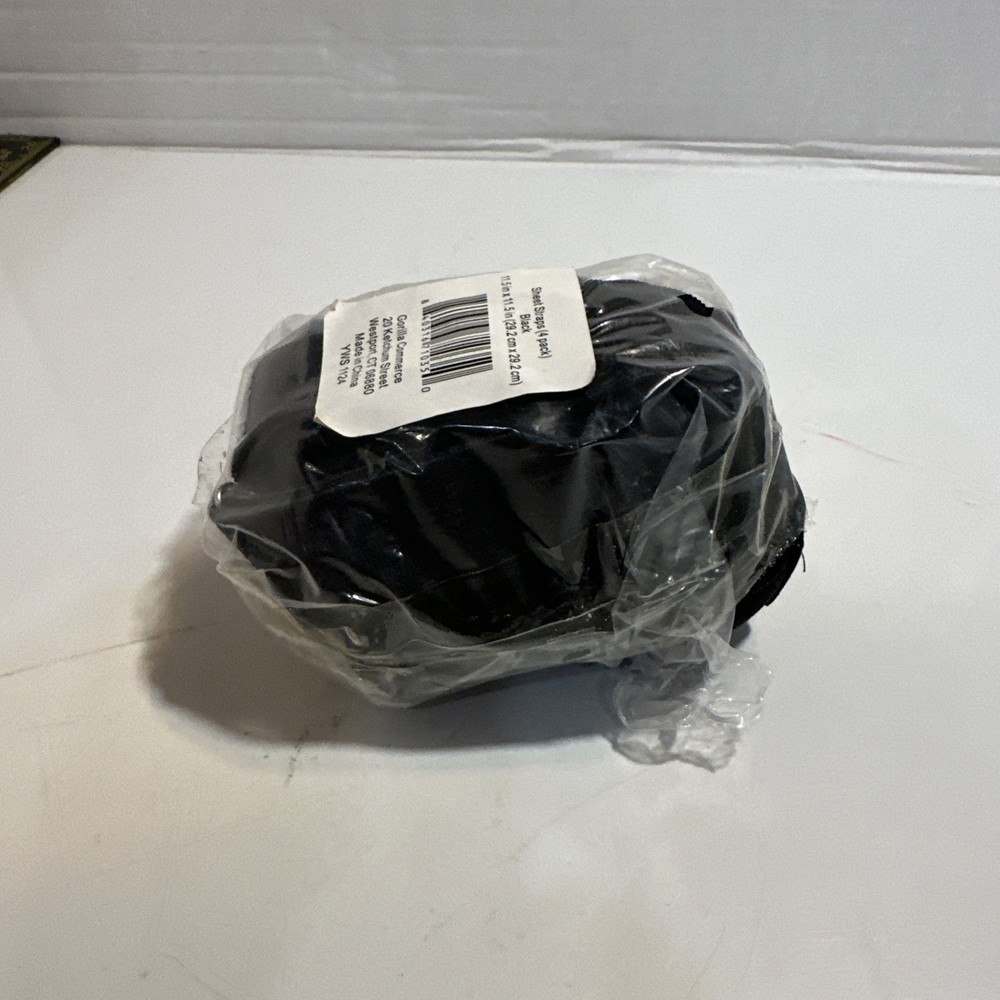 Sheet Straps 4 Pack 11.5” X 11.5” Black